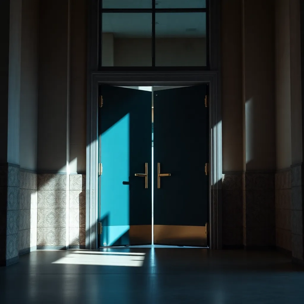 Kierunek otwierania drzwi w budynkach użyteczności publicznej