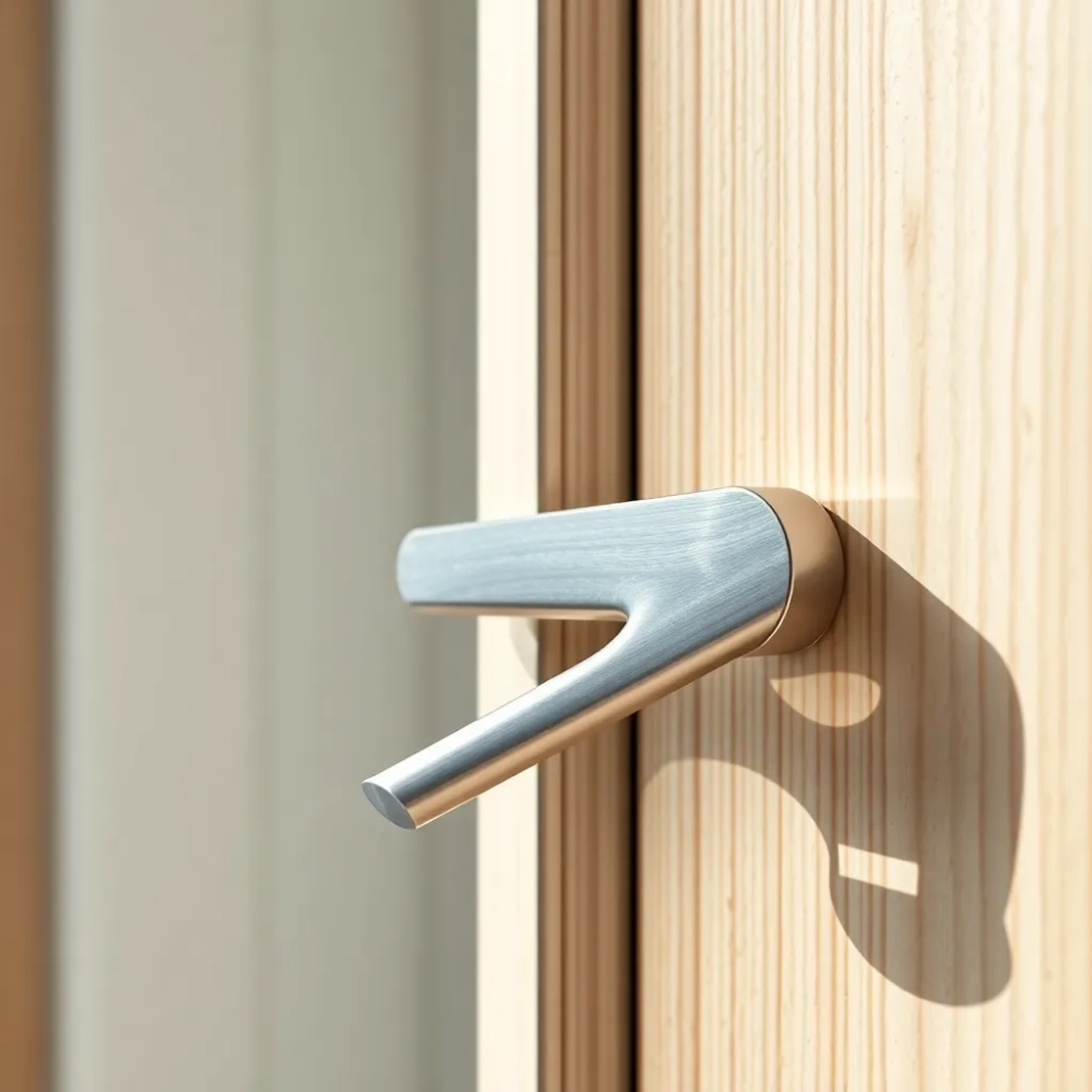 Klamka do drzwi balkonowych z zabezpieczeniem