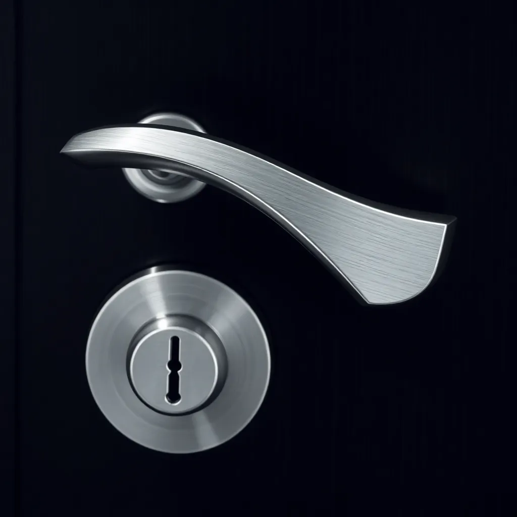 Klamka do drzwi zewnętrznych z blokadą