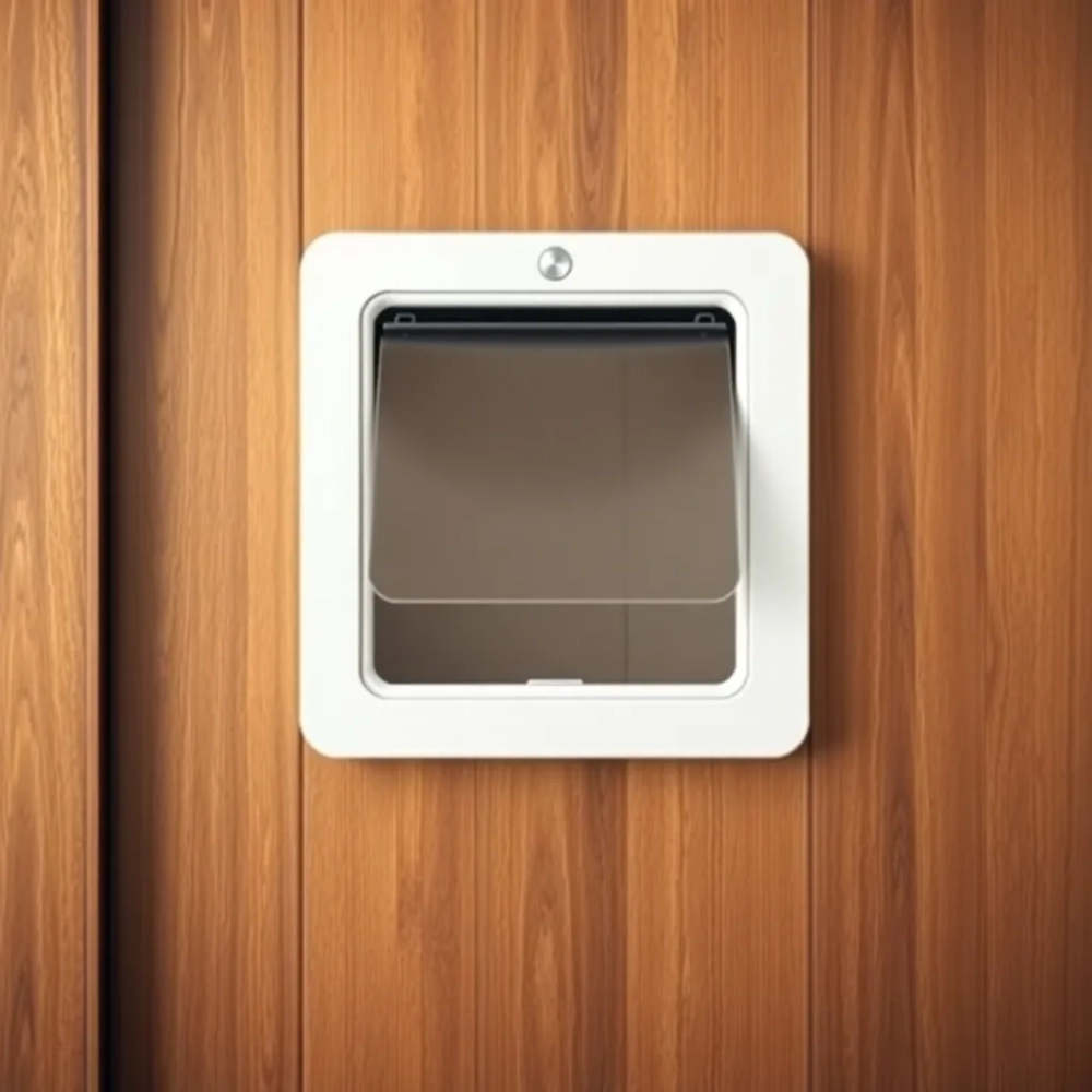 Klapka do drzwi dla kota z chipem