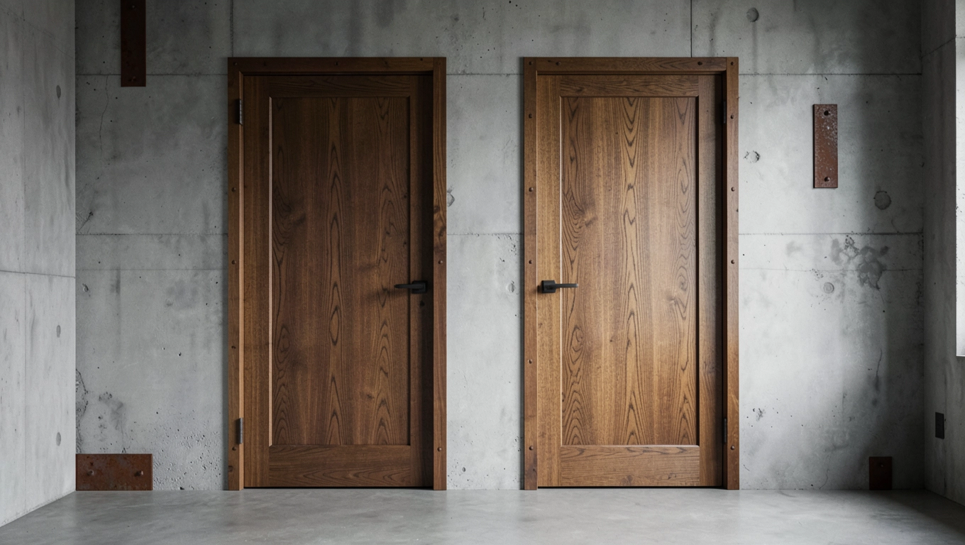Kolory drewnianych drzwi loftowych