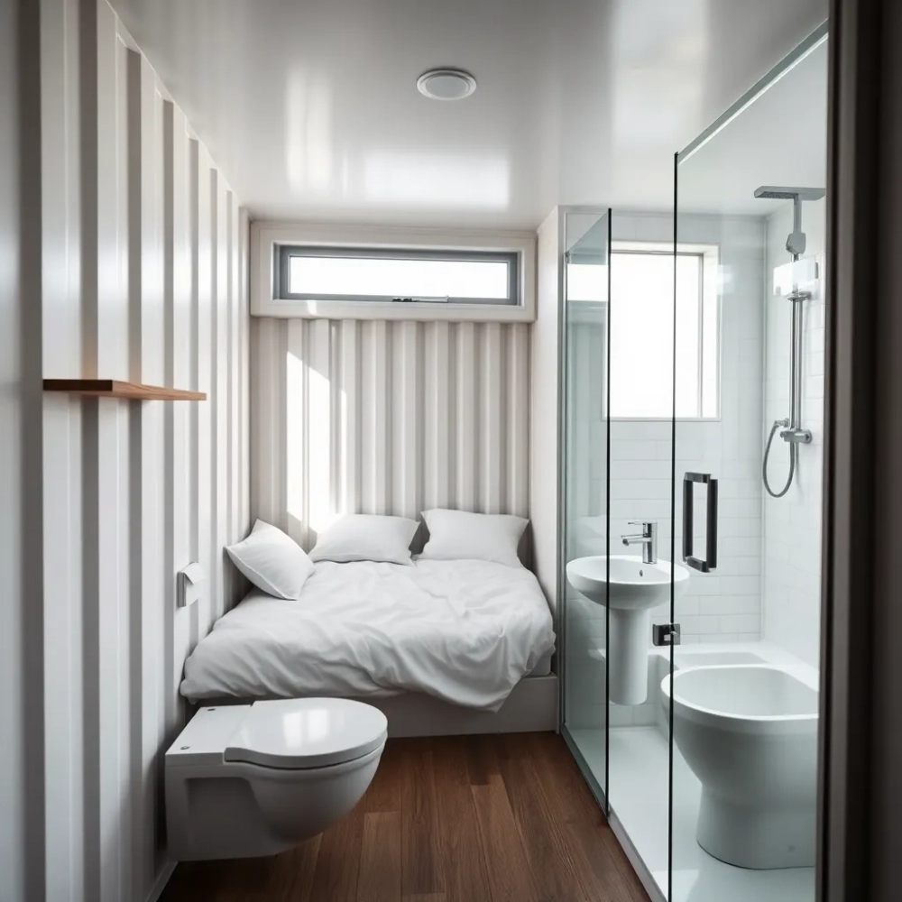 Kontener mieszkalny z łazienką