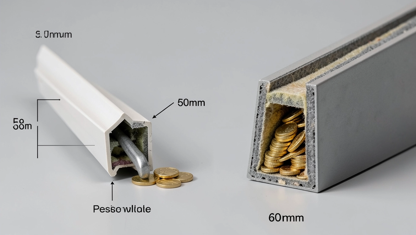 Koszt drzwi antywłamaniowych a grubość skrzydła