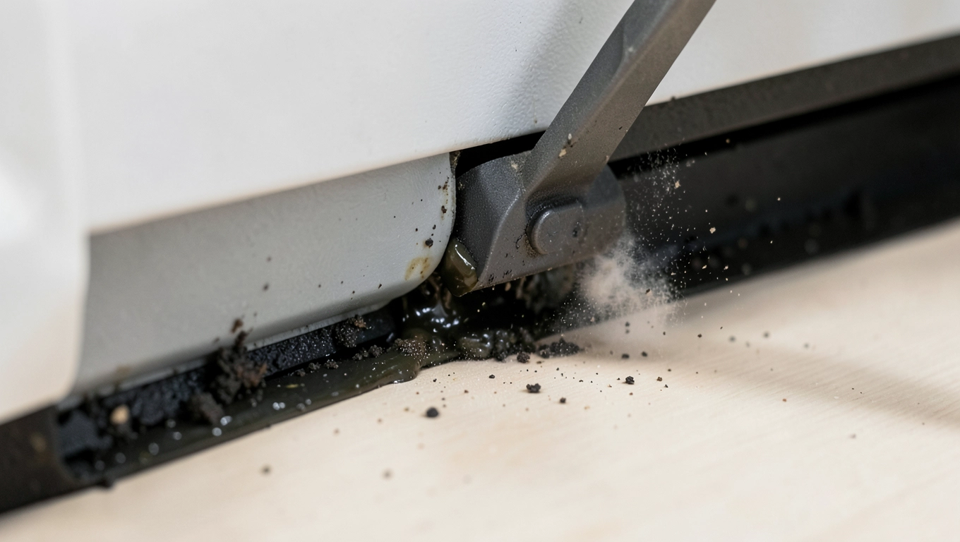 Kroki uszczelniania progu od spodu