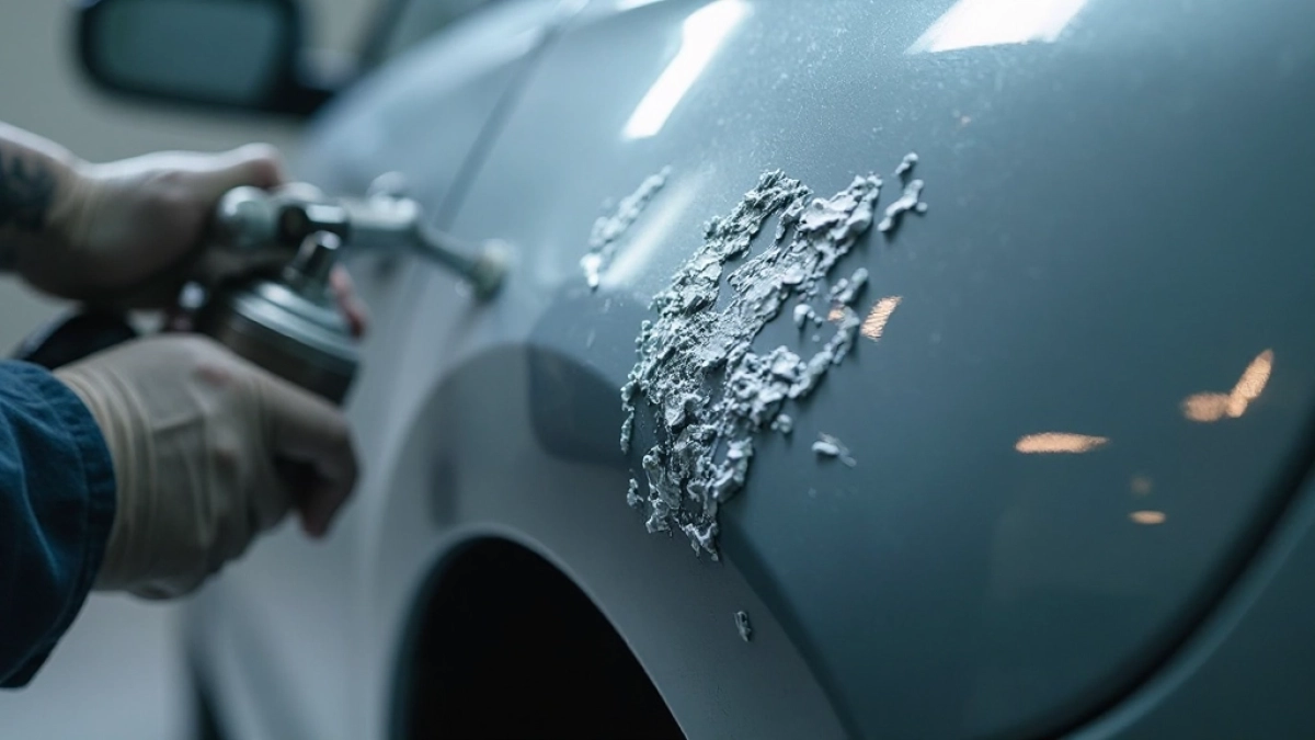 Lakierowanie drzwi samochodu