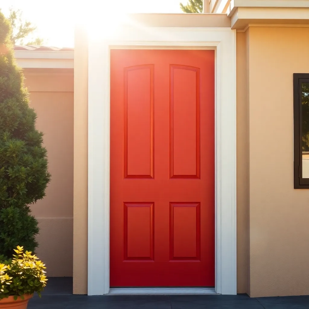 Malowanie drzwi zewnętrznych z okleiny