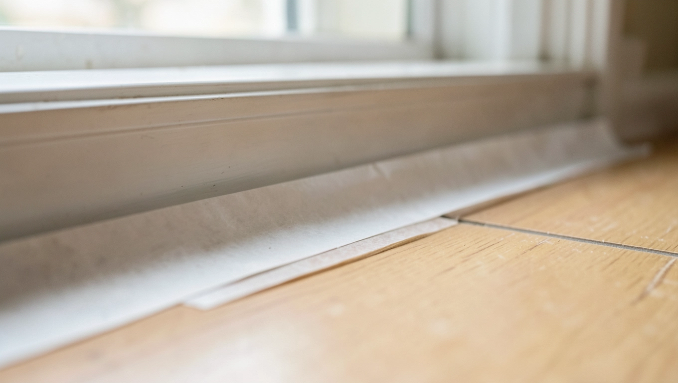 Montaż ciepłego progu pod drzwi