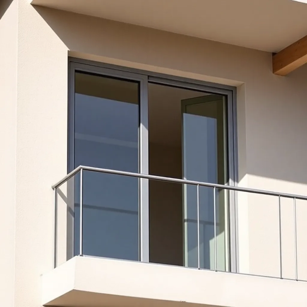 Montaż drzwi balkonowych z oknem