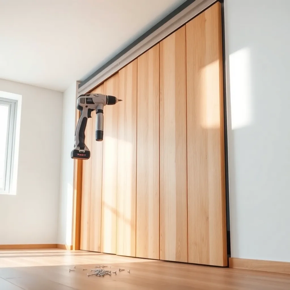 Montaż drzwi harmonijkowych