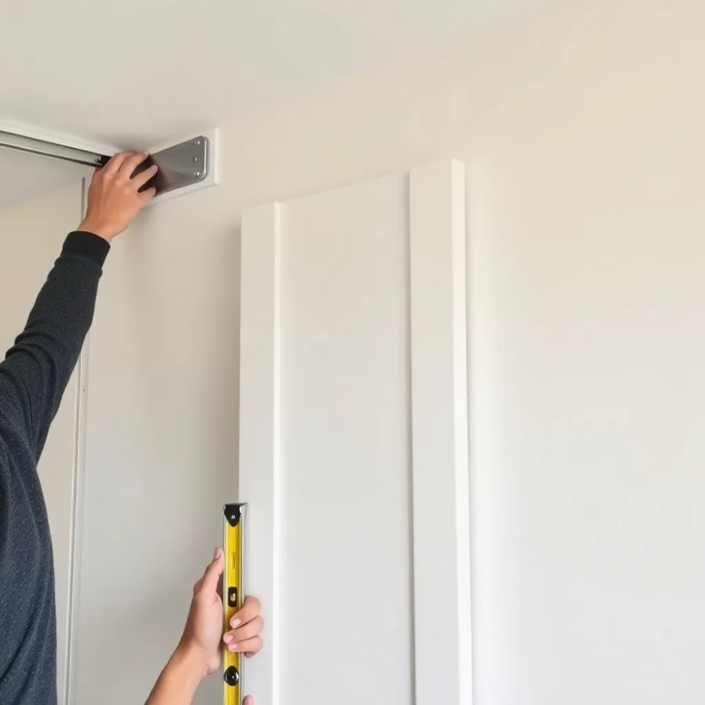 Montaż drzwi przesuwnych bez ościeżnicy