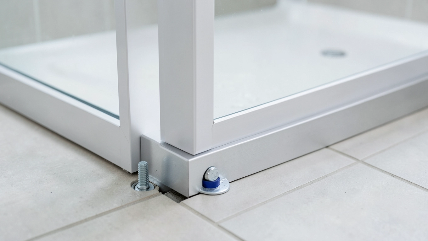 Montaż drzwi składanych kabiny 80x90