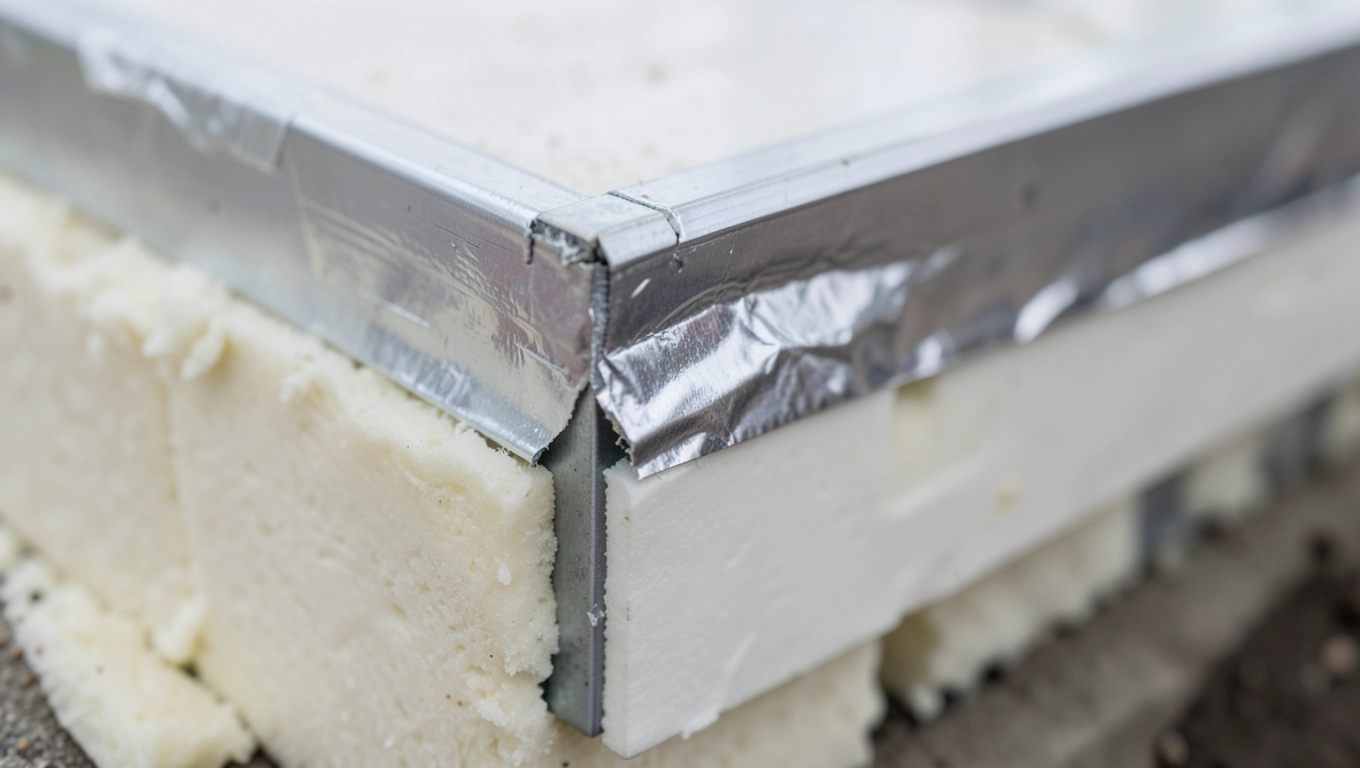 Montaż izolacji na drzwiach piwnicznych