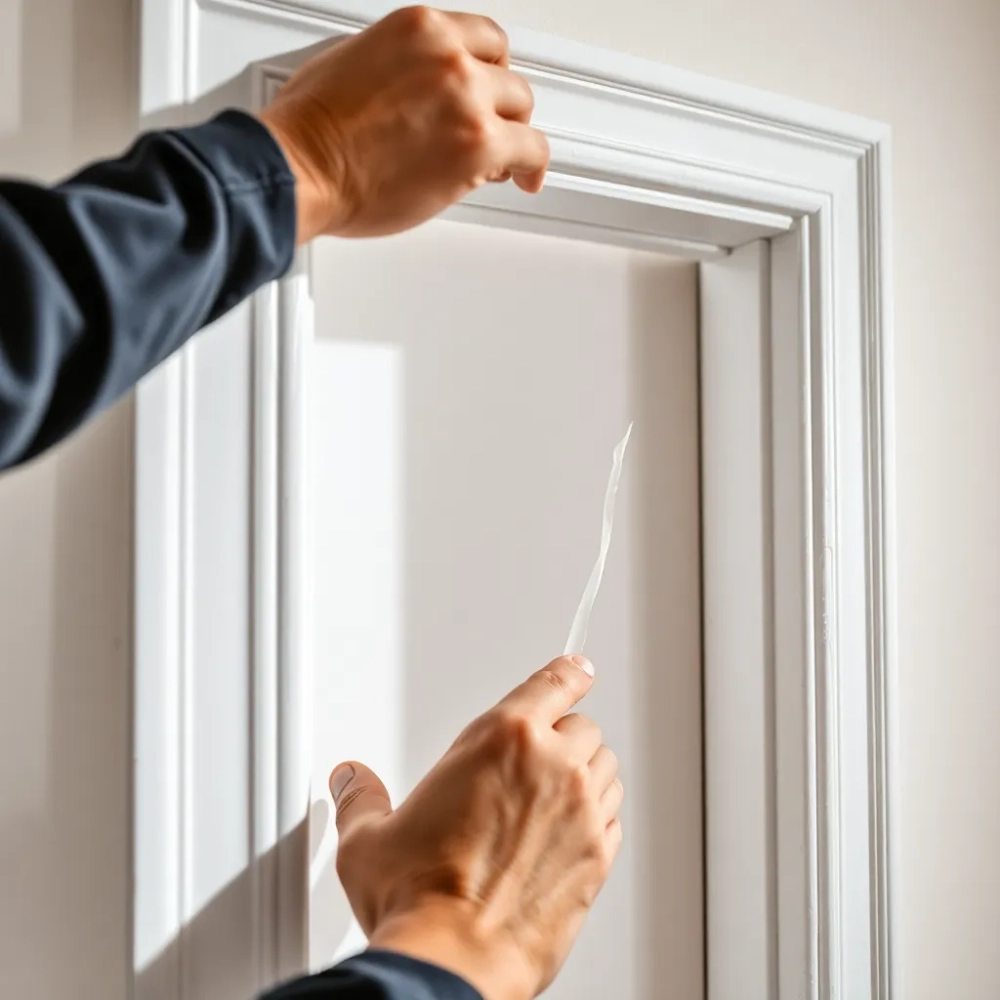 Montaż listew maskujących przy drzwiach