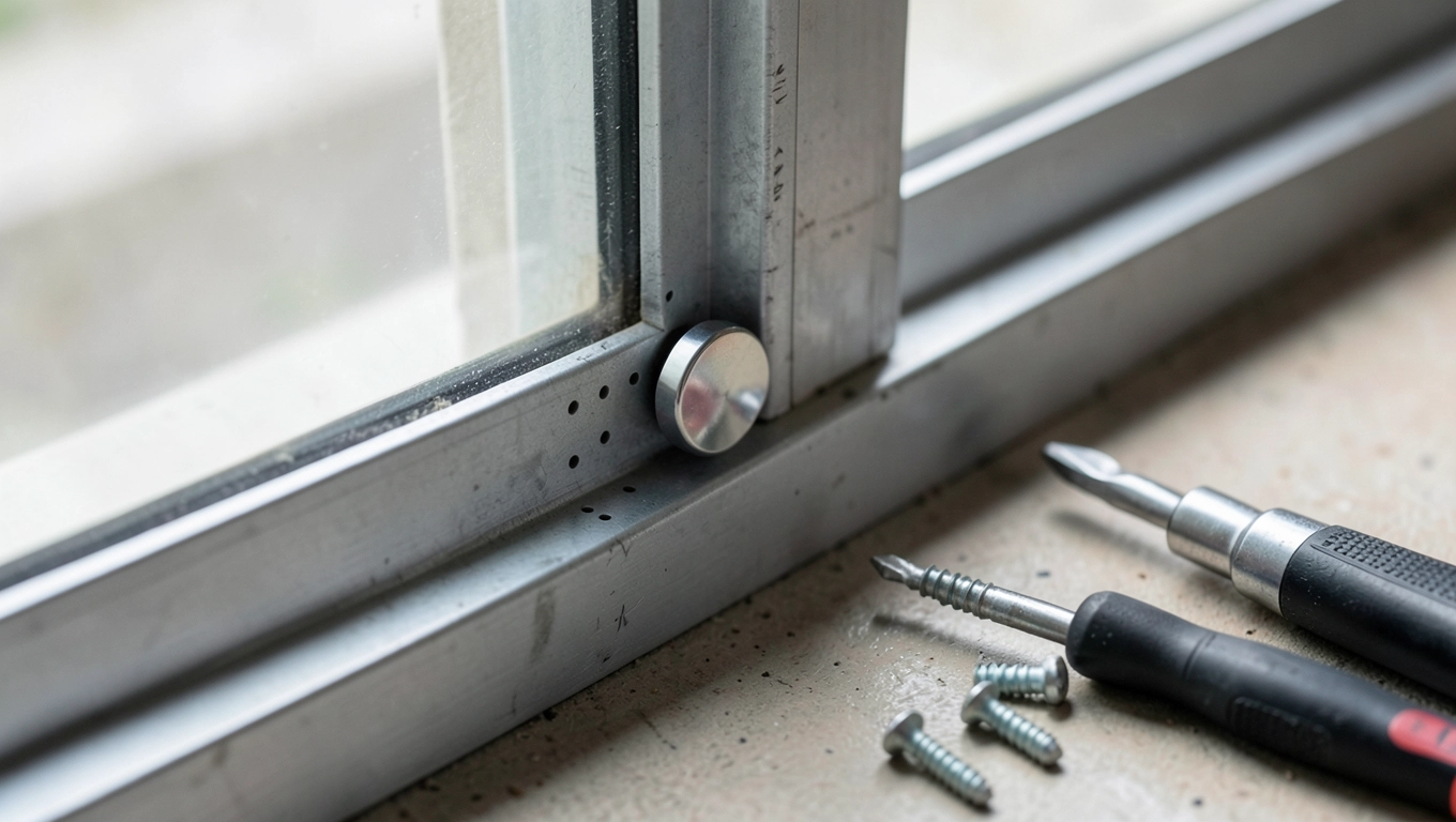 Montaż magnesu neodymowego w drzwiach loftowych