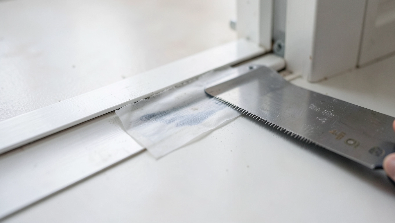 Montaż nakładki na próg drzwi wewnętrznych