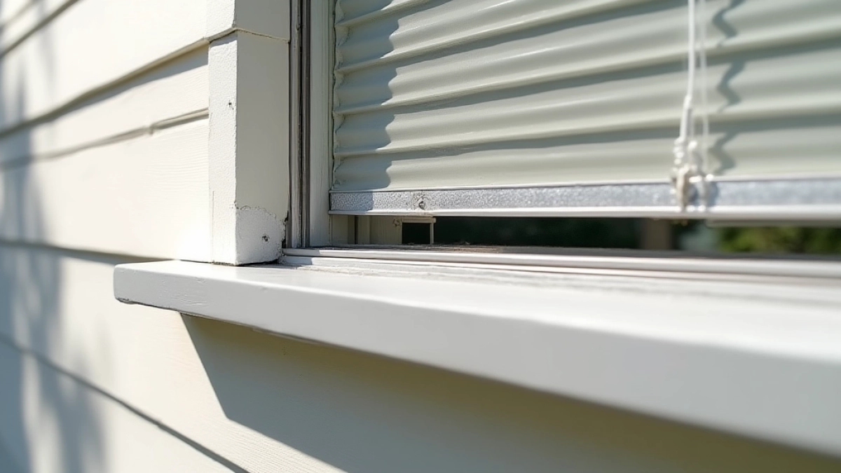 Montaż parapetów zewnętrznych przy roletach