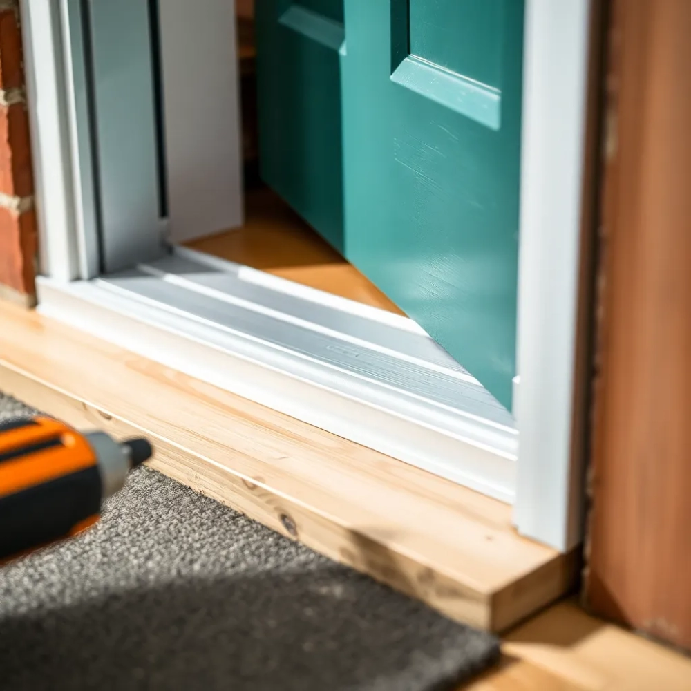 Montaż progu drzwi zewnętrznych KMT