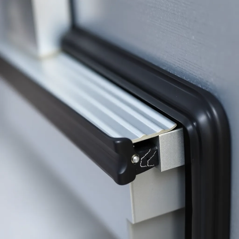 Montaż uszczelki do drzwi zewnętrznych metalowych