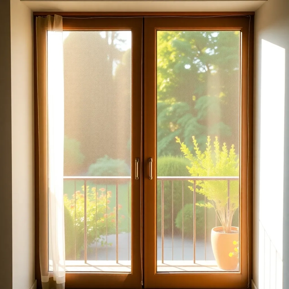 Moskitiera na podwójne drzwi balkonowe