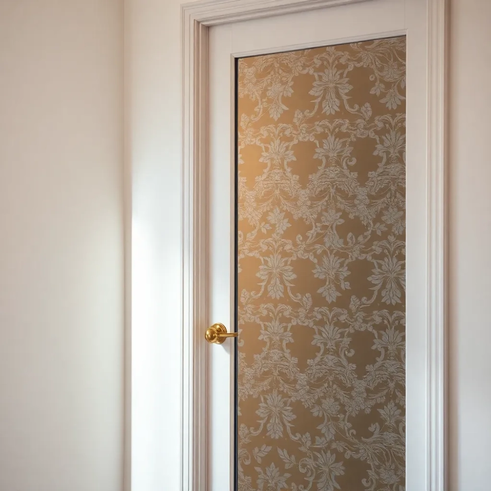 Naklejki na szyby w drzwiach pokojowych