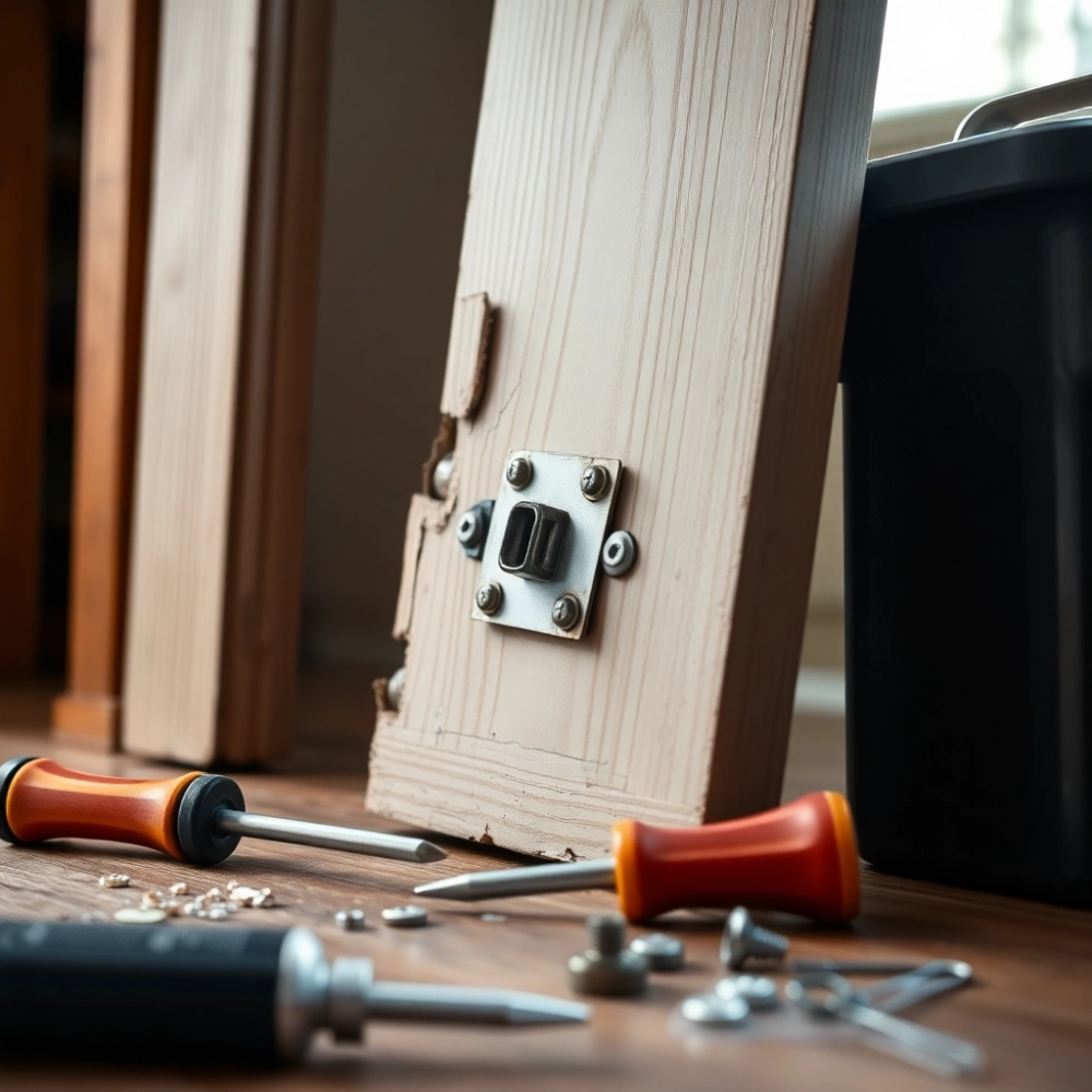Naprawa Wyrwanego Zawiasu Drzwi