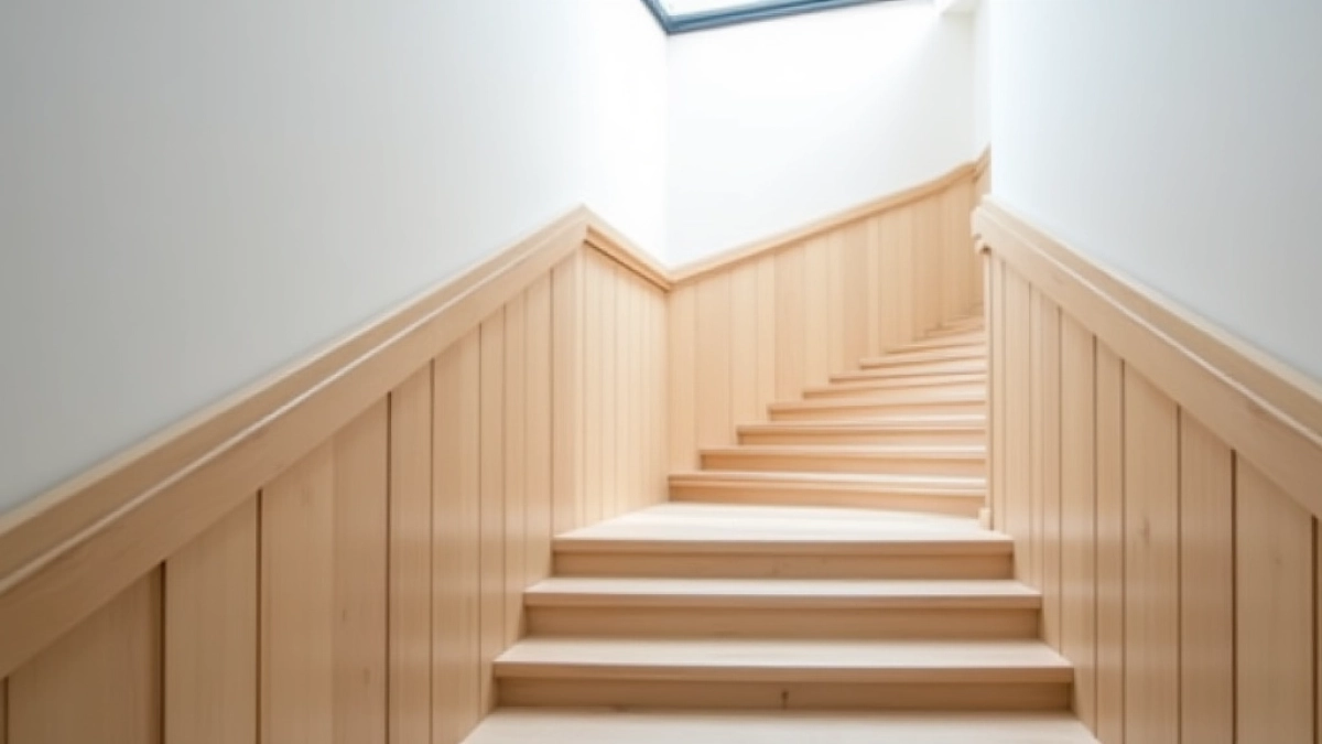 Nowoczesna lamperia na klatce schodowej