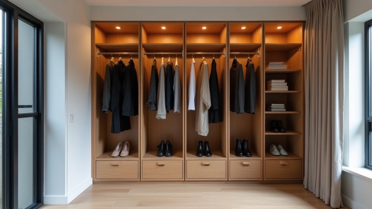 Nowoczesna zabudowa pod schodami