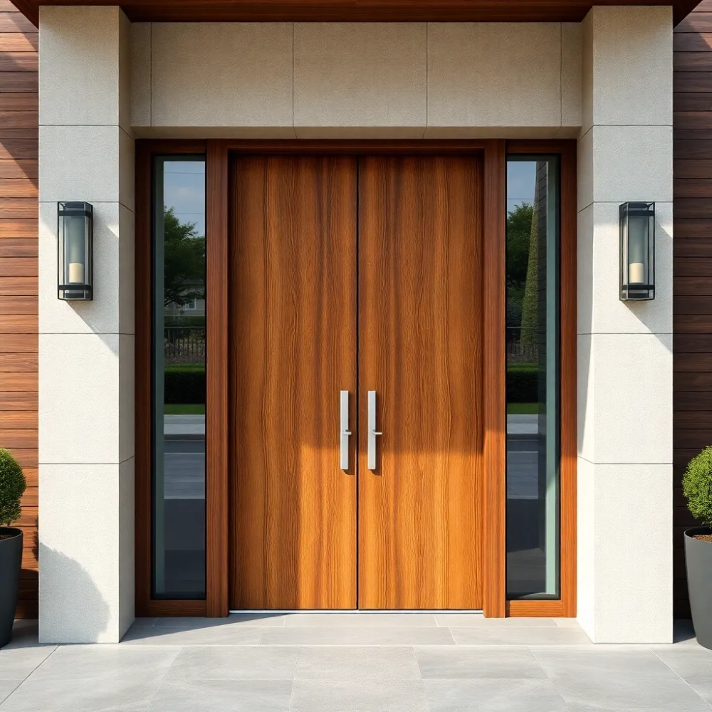 Nowoczesne drzwi drewniane zewnętrzne