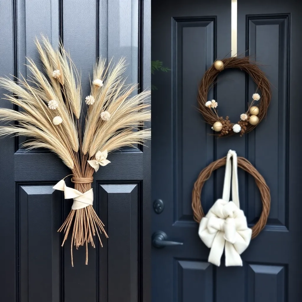 Nowoczesne wianki na drzwi