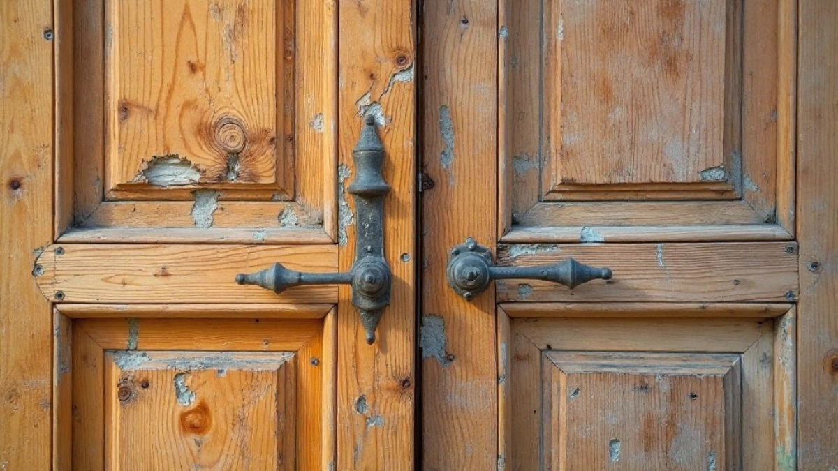 Ocieplenie starych drzwi drewnianych