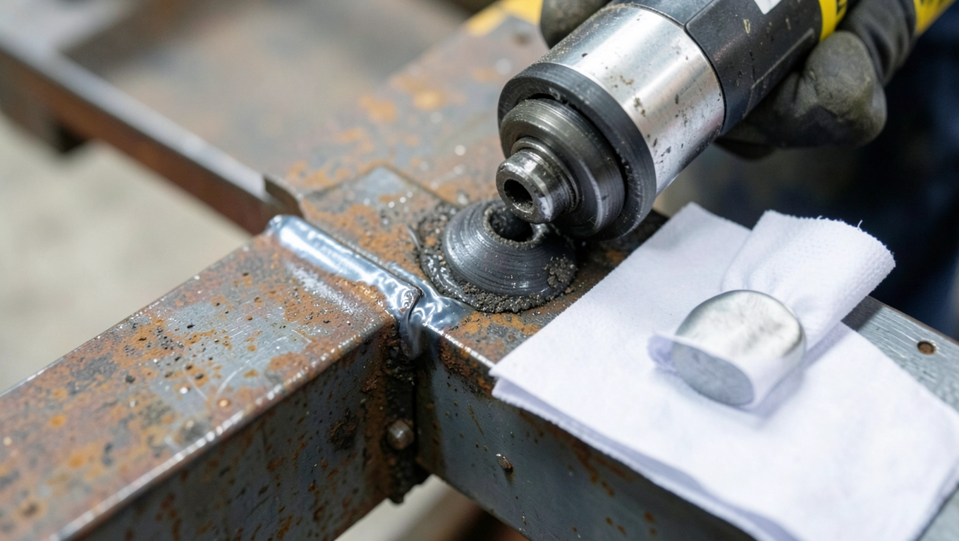 Oczyszczanie profili stalowych przed spawaniem