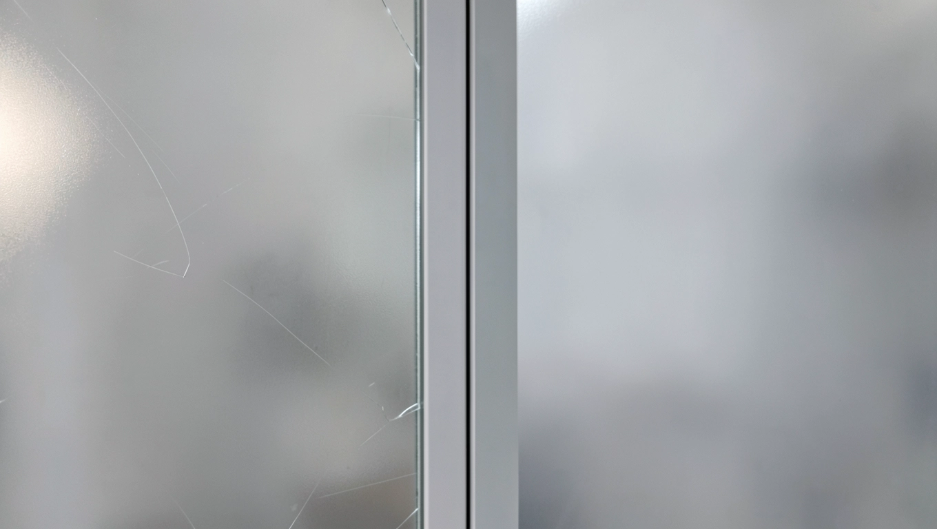 Okleina na drzwi szklane do maskowania usterek