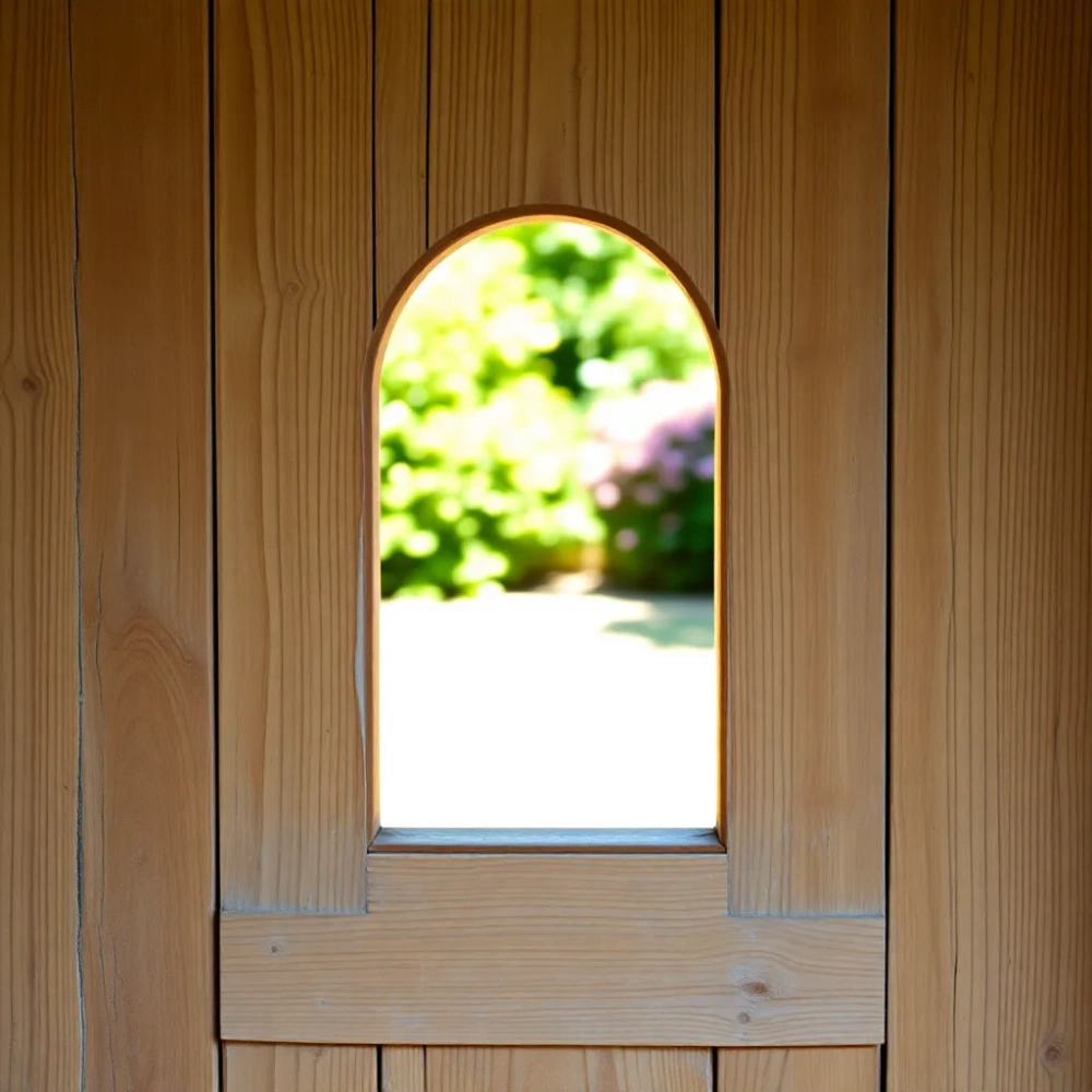 Otwór w drzwiach dla kota