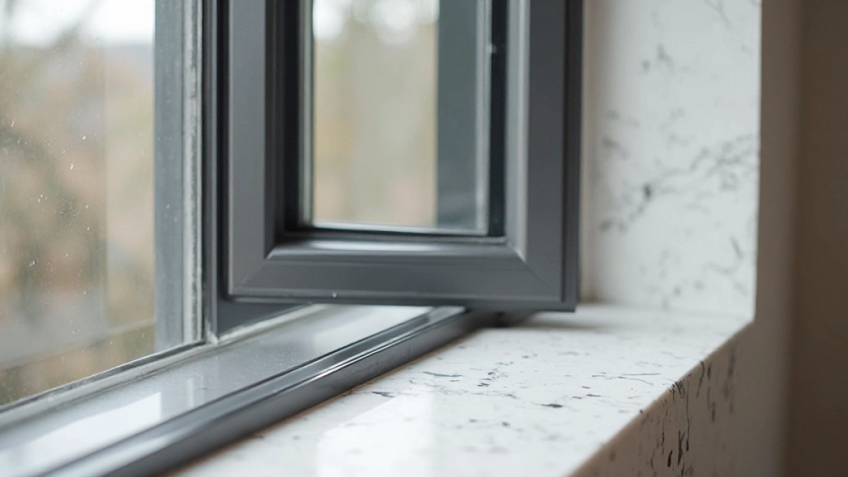 Parapety do antracytowych okien