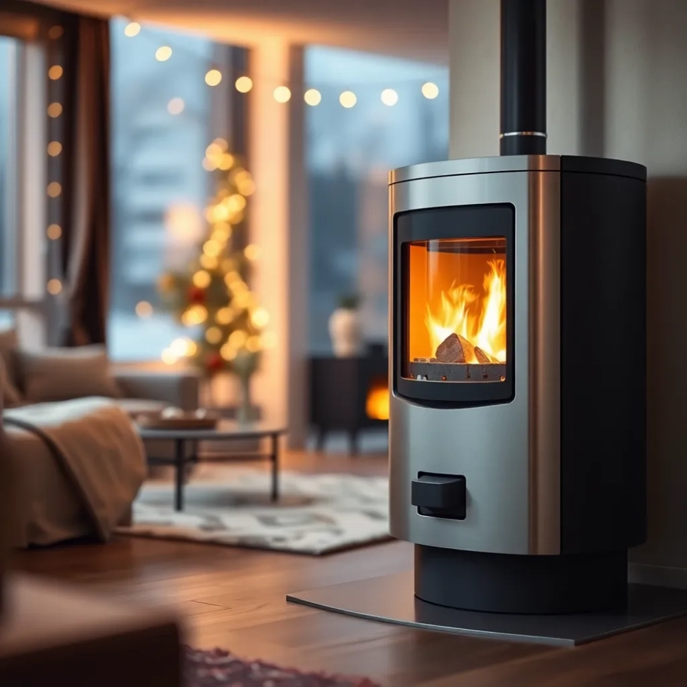 Piec na pellet do mieszkania 50m2 z płaszczem wodnym