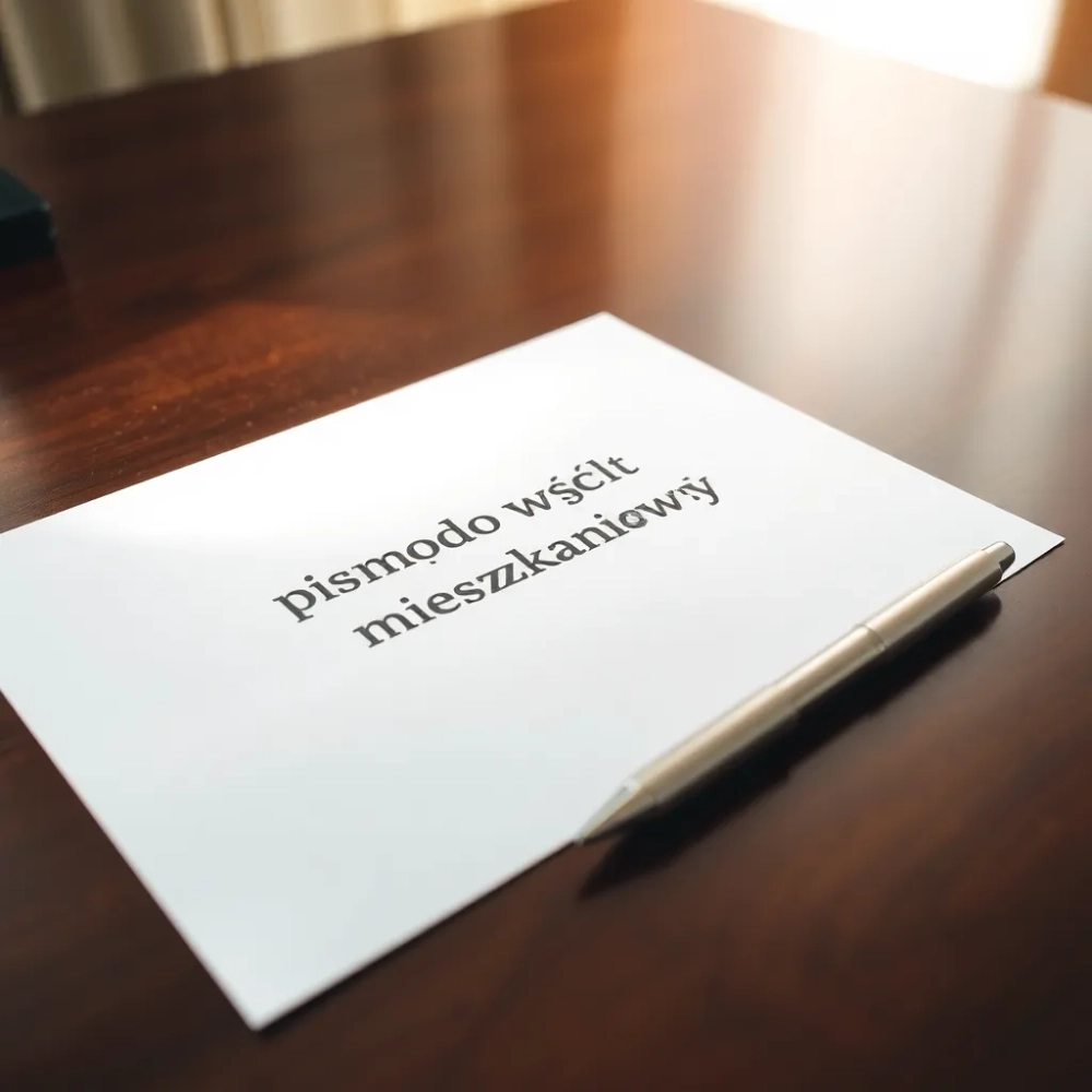 Pismo do wspólnoty mieszkaniowej