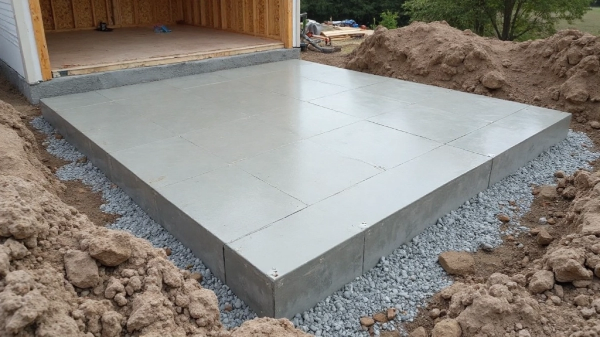 Płyta fundamentowa pod garaż