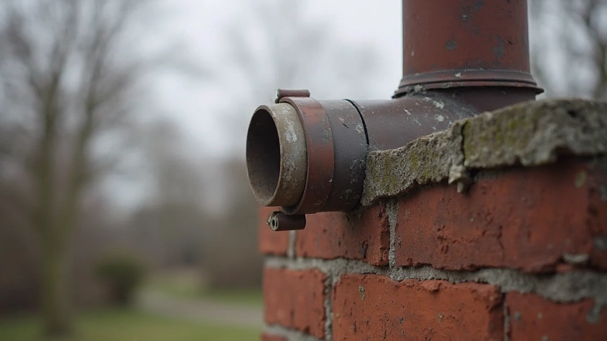 Połączenie rury dymowej z kominem