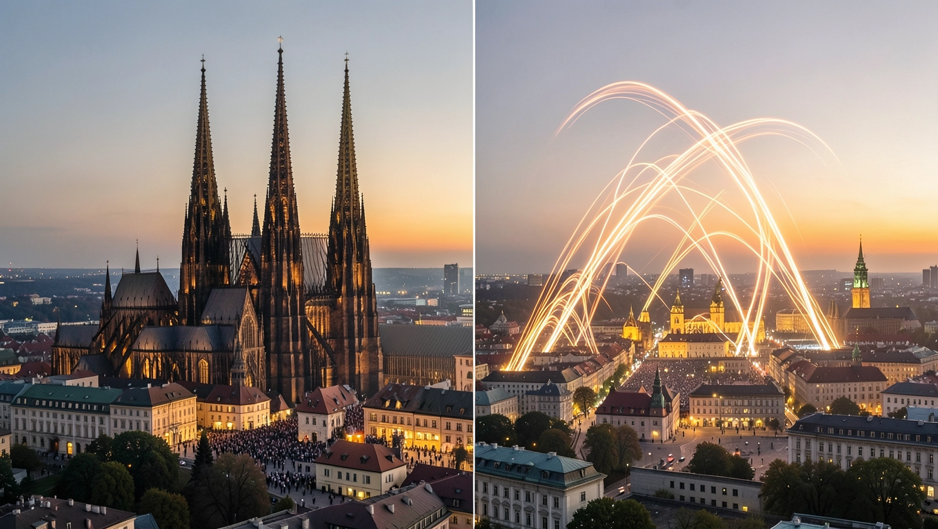 Porównanie liczby mieszkańców z Warszawą