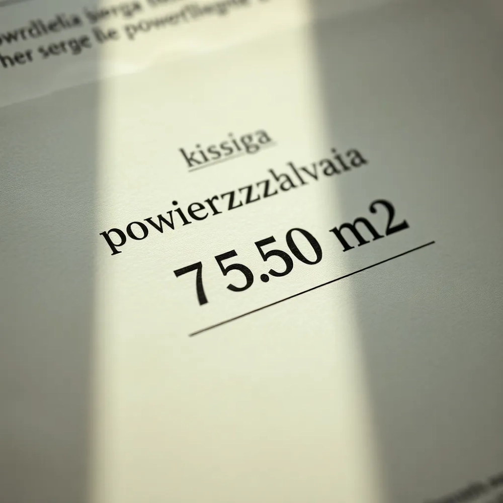 Powierzchnia mieszkania w księdze wieczystej