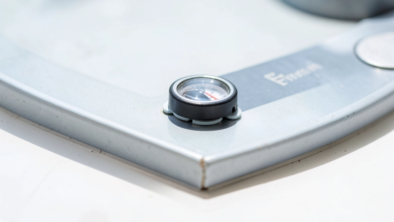 Poziomowanie drzwi kabiny prysznicowej półokrągłej libellą