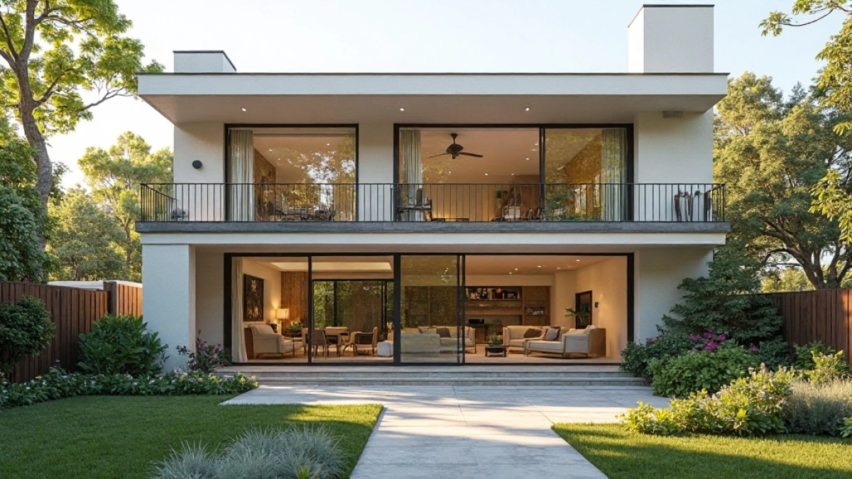 Projekt domu parterowego z mieszkaniem dla seniora