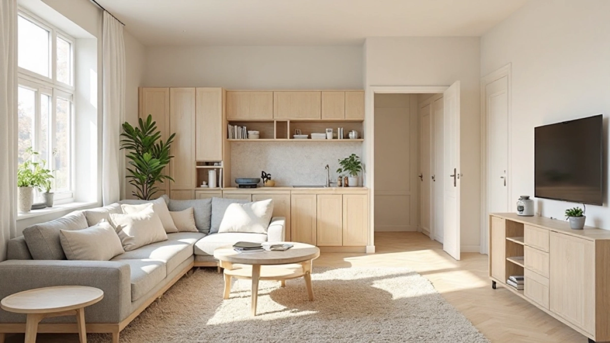 Projekt mieszkania 46m2