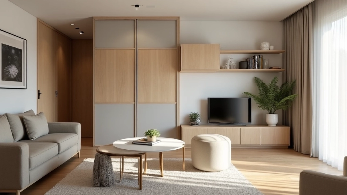 Projekt mieszkanie 48m2 3 pokoje