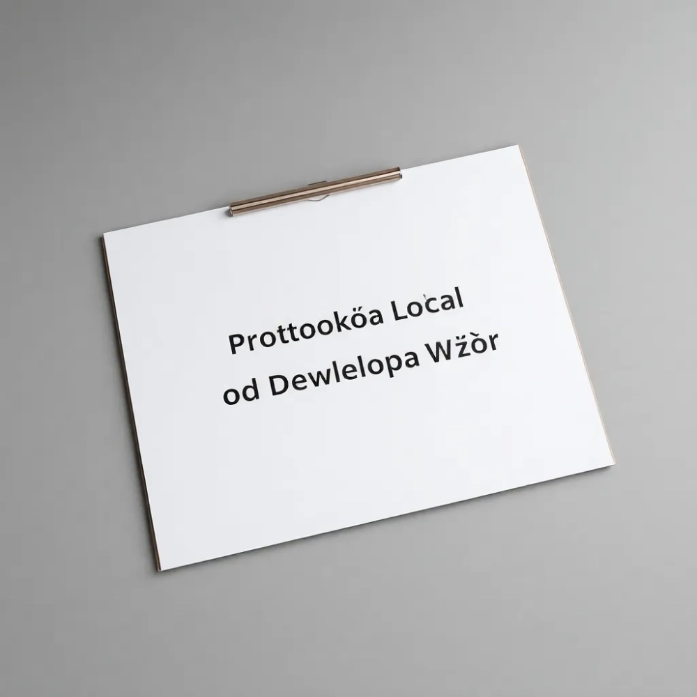 Protokół odbioru lokalu od dewelopera wzór