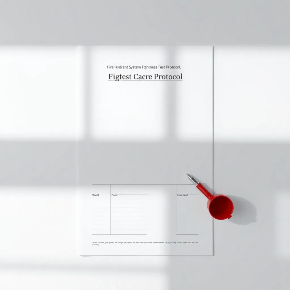 Protokół próby szczelności instalacji hydrantowej Wzór