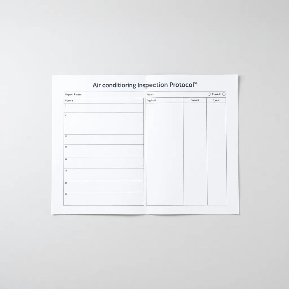 Protokół przeglądu klimatyzacji wzór
