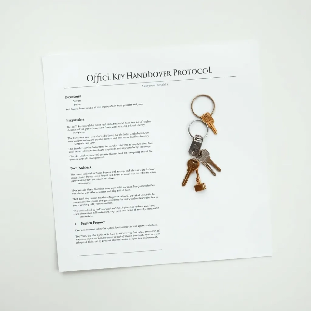 Protokół przekazania kluczy wzór