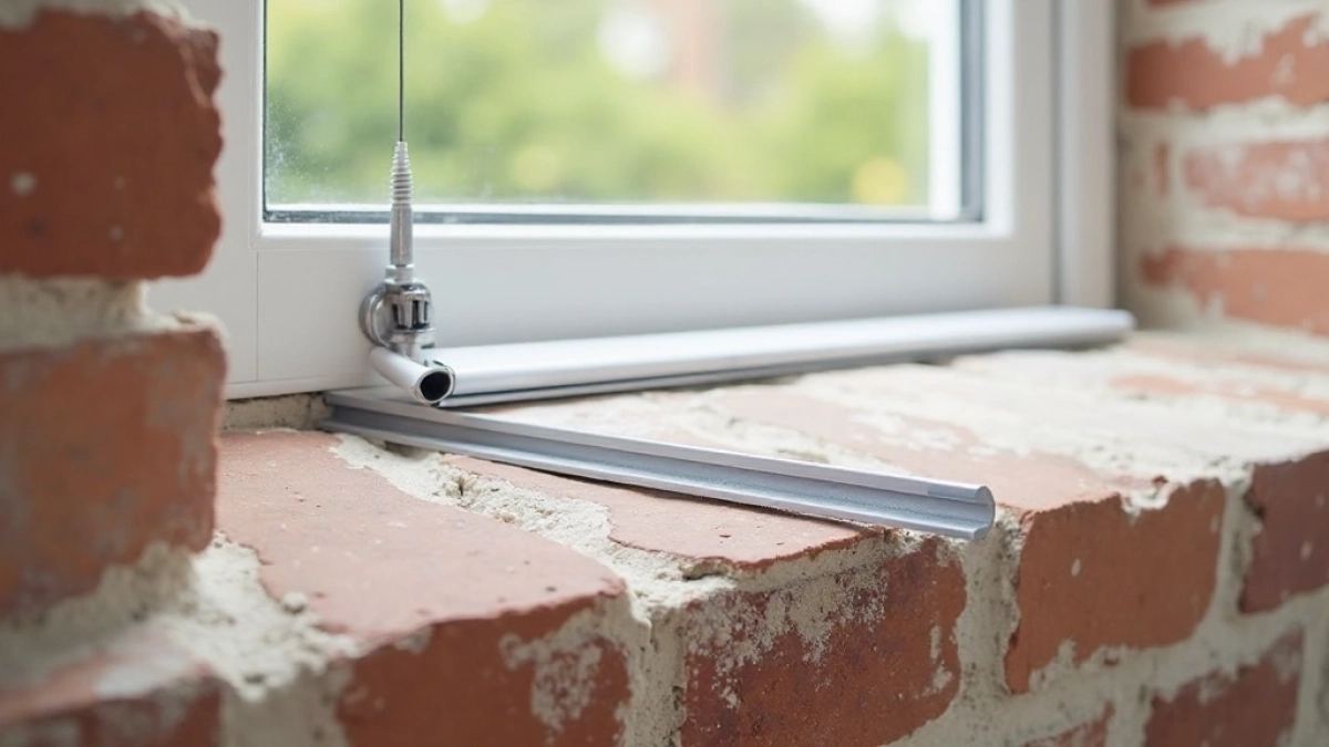 Prowadnice rolet a parapet