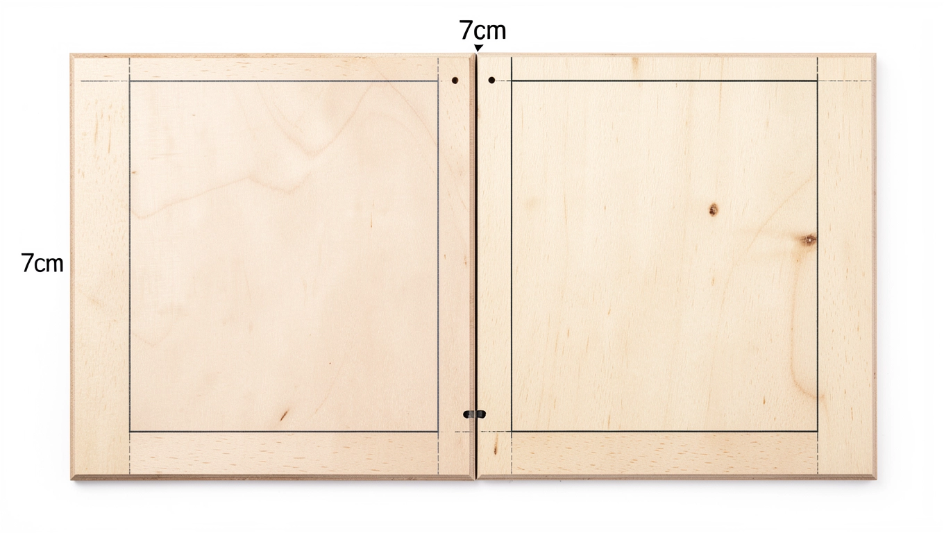 Przygotowanie frontów do montażu zawiasów